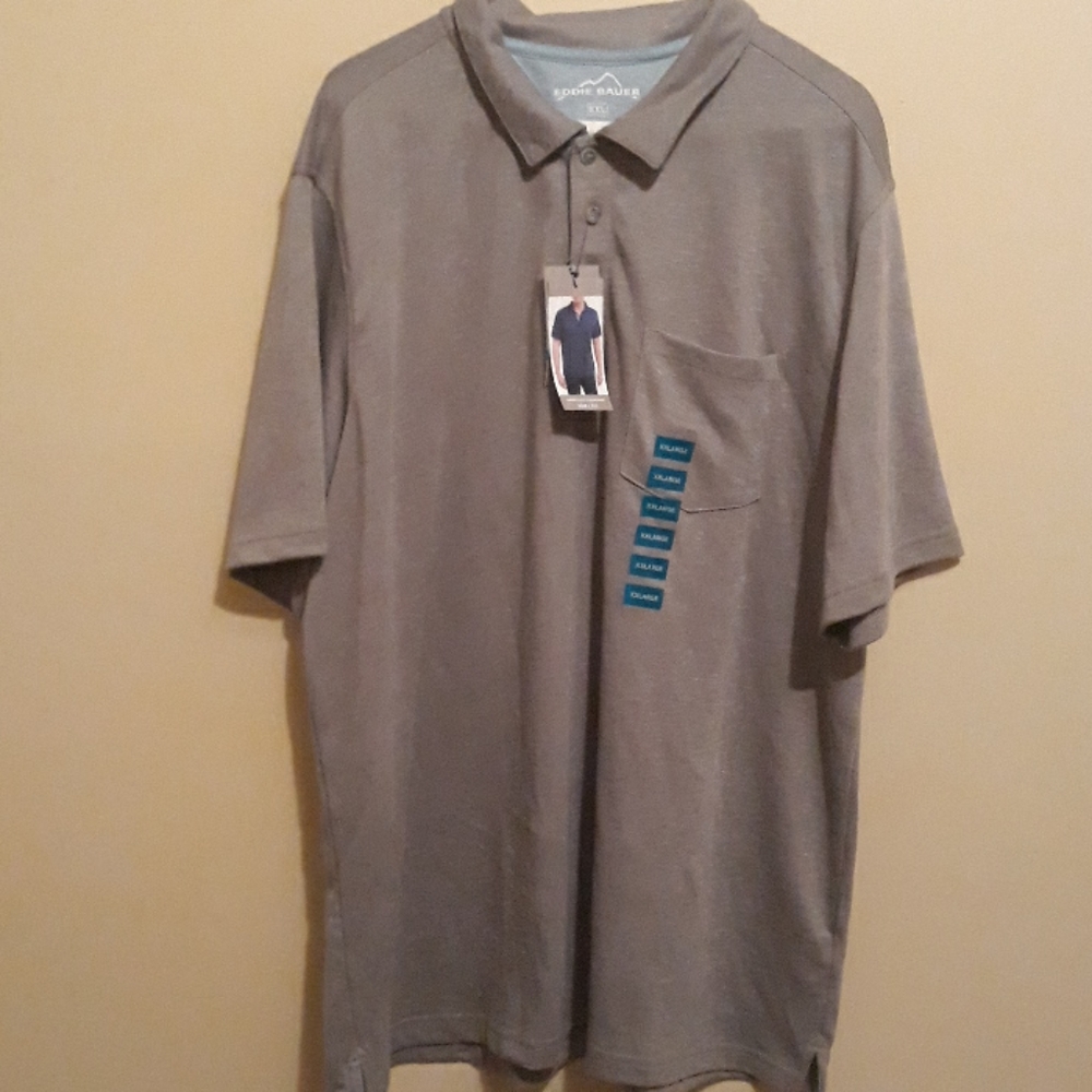 MENS EDDIE BAUER POLO STYLE SHORT SLEEVE SHIRT